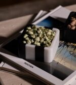 siyah beyaz modern çizgi detaylı çerezlik