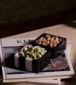 siyah beyaz modern çizgi detaylı çerezlik