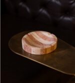 Pembe Çizgili Modern Mermer Kül Tablası