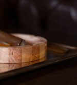 Pembe Çizgili Modern Mermer Kül Tablası