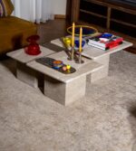 traverten orta sehpa takımı