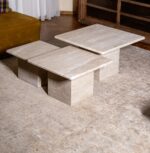 traverten orta sehpa takımı