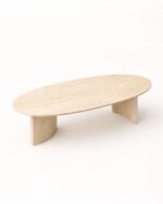 arcen traverten orta sehpa üstten görünüm