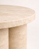 traverten orta sehpa sütun ayak detayı