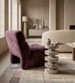 katmanlı mermer yan sehpa modern tasarım